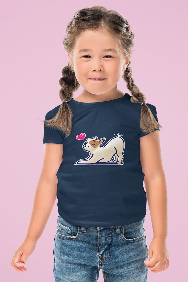Yoga Dog Kid's Heavy Cotton Tee