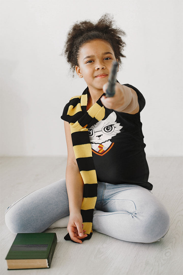 Wizard Cat Kids' Tee – A Spellbinding Shirt for Playful Adventures!