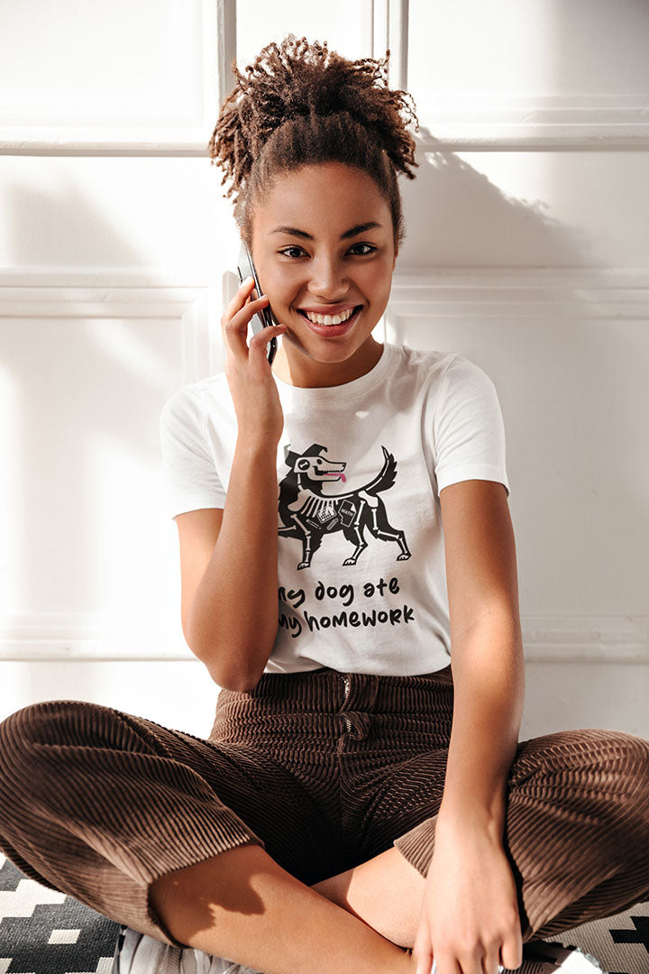 Dog Ate My Homework Women's Graphic Tee