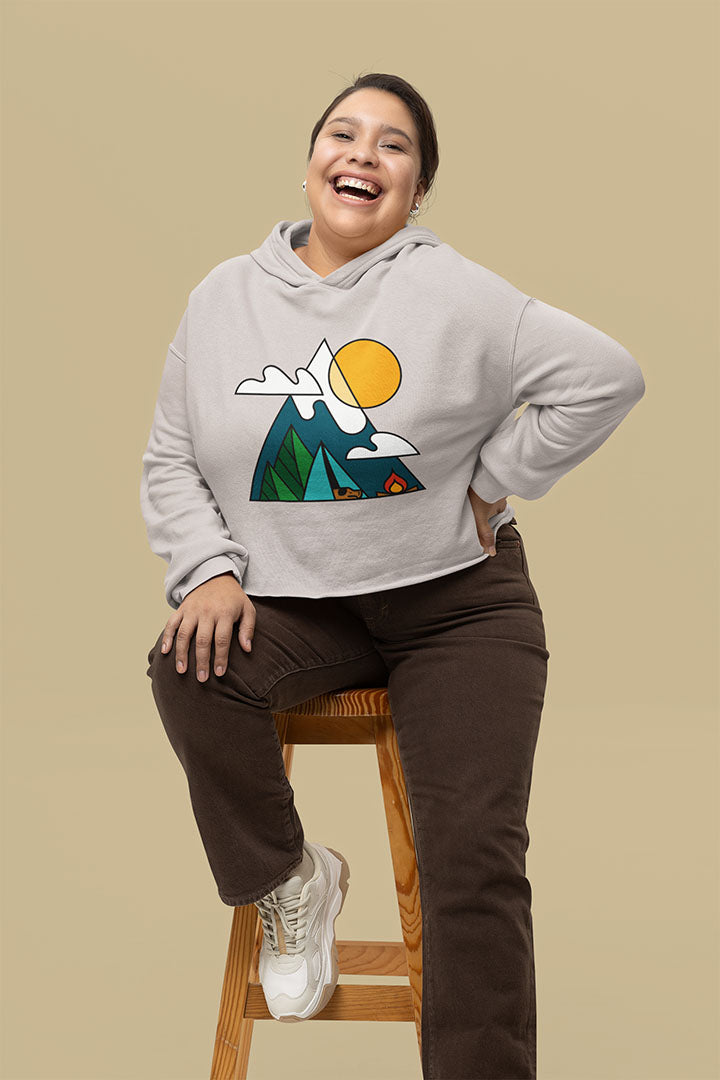 Living the Dream Women’s Cropped Hooded Sweatshirt