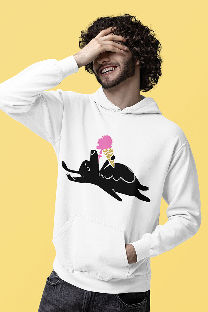 Icecream Pooch Men's Hooded Sweatshirt