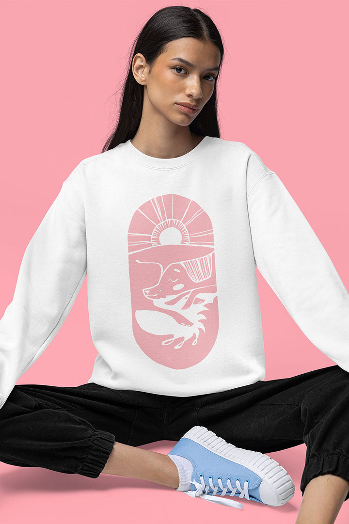 Sleepy Dog Women's Heavy Blend Crewneck Sweatshirt
