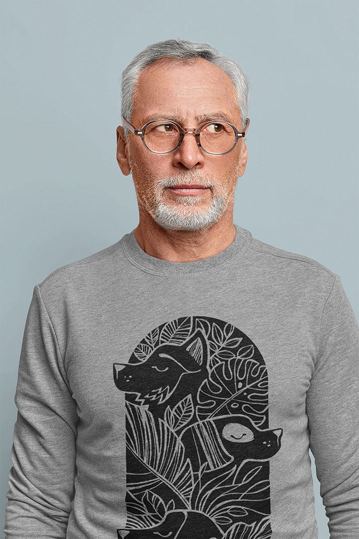 Jungle Dogs Men's Heavy Blend Crewneck Sweatshirt