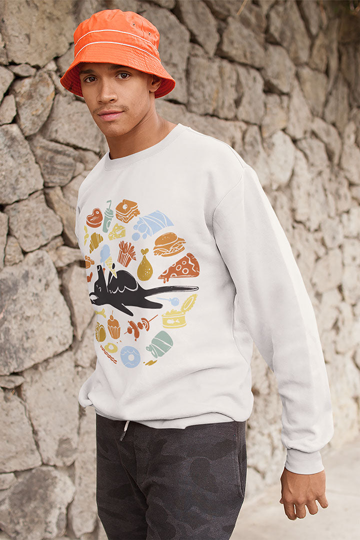 All Food is Dog Food Men's Heavy Blend Crewneck Sweatshirt