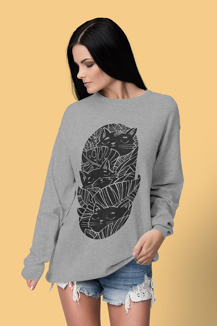 Jungle Cats Women's Heavy Blend Crewneck Sweatshirt