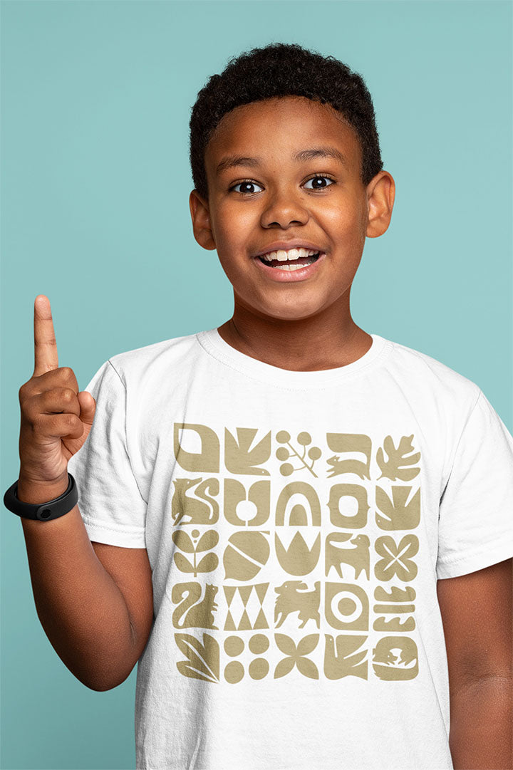 Dogs and Squirrels Graphic Kids Heavy Cotton Graphic Tee