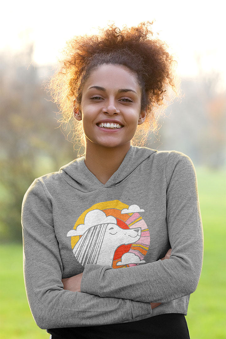 Sunset Beauty Women’s Cropped Hooded Sweatshirt