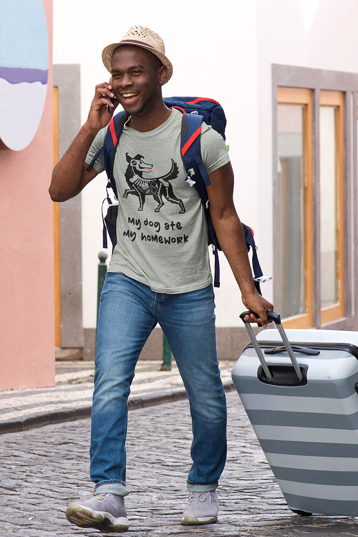 Dog Ate My Homework Men's Graphic Tee