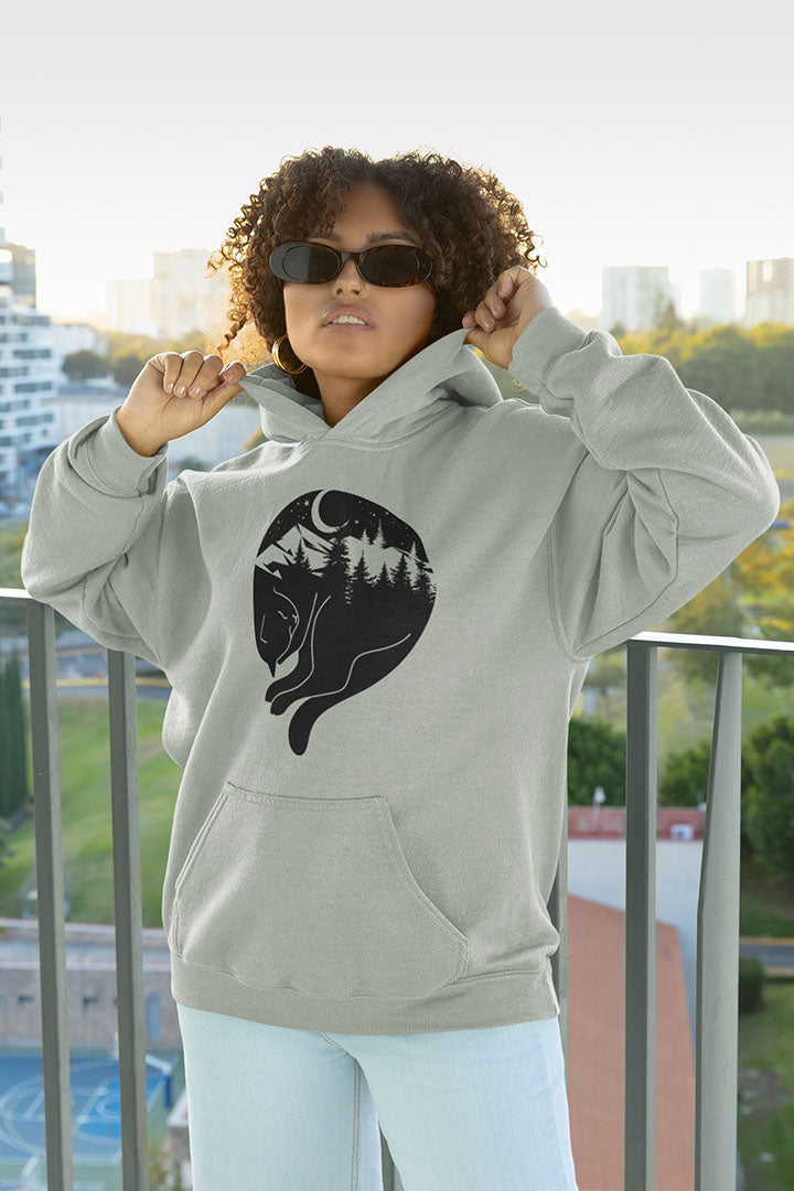 Sleeping Cat Women's Hooded Sweatshirt