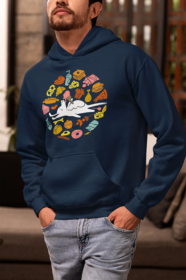 All Food is Dog Food Men's Hooded Sweatshirt