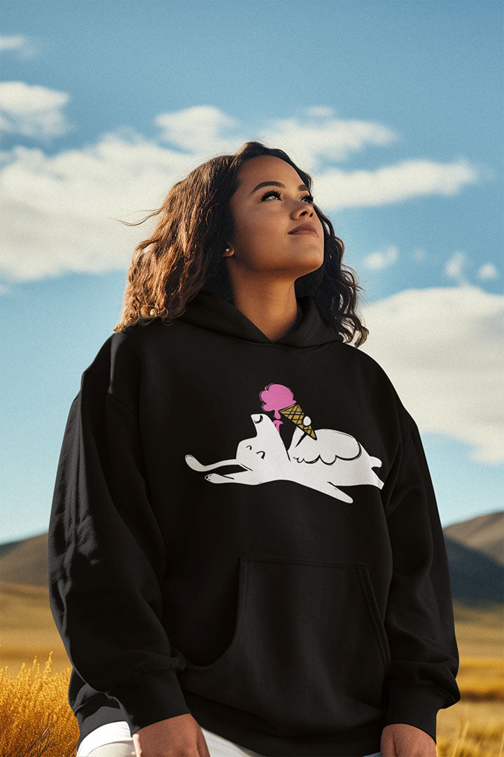 Icecream Pooch Women's Hooded Sweatshirt