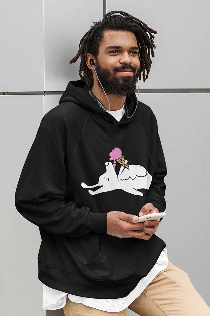 Icecream Pooch Men's Hooded Sweatshirt