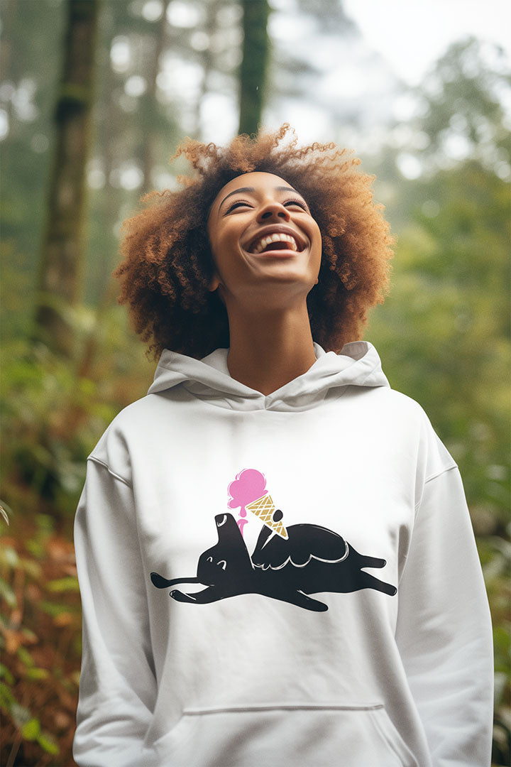 Icecream Pooch Women's Hooded Sweatshirt
