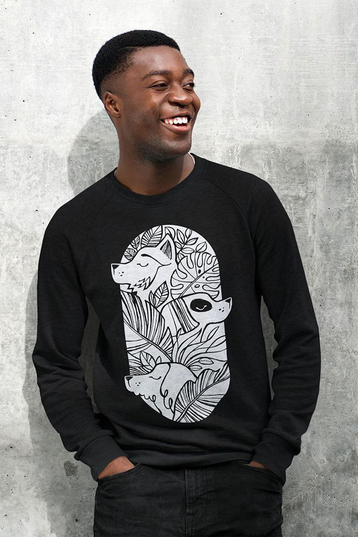 Jungle Dogs Men's Heavy Blend Crewneck Sweatshirt