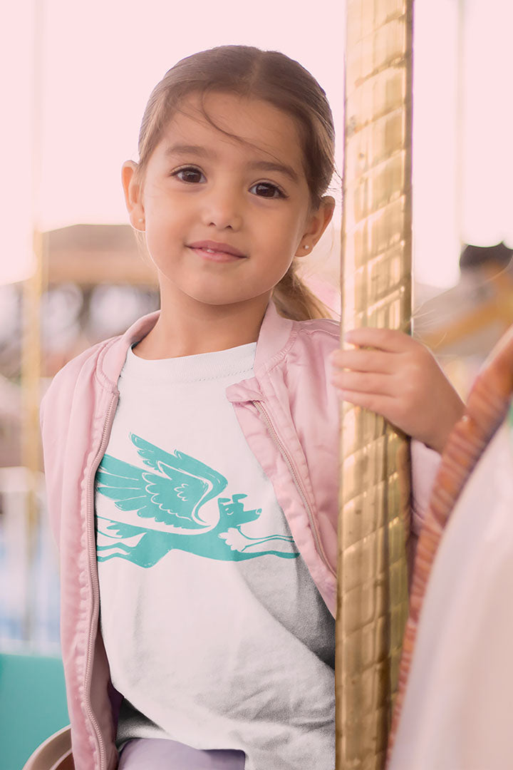 Angel Dog Kids Heavy Cotton Graphic Tee