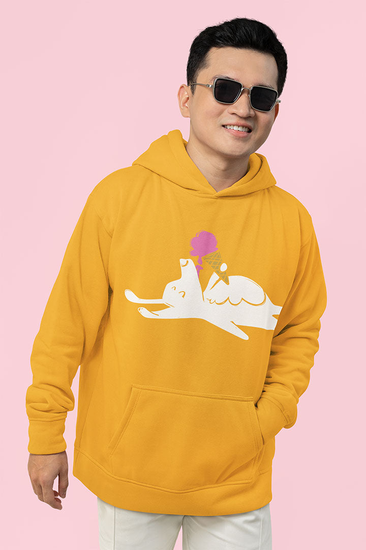 Icecream Pooch Men's Hooded Sweatshirt