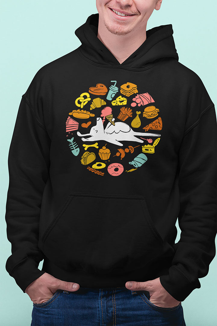 All Food is Dog Food Men's Hooded Sweatshirt