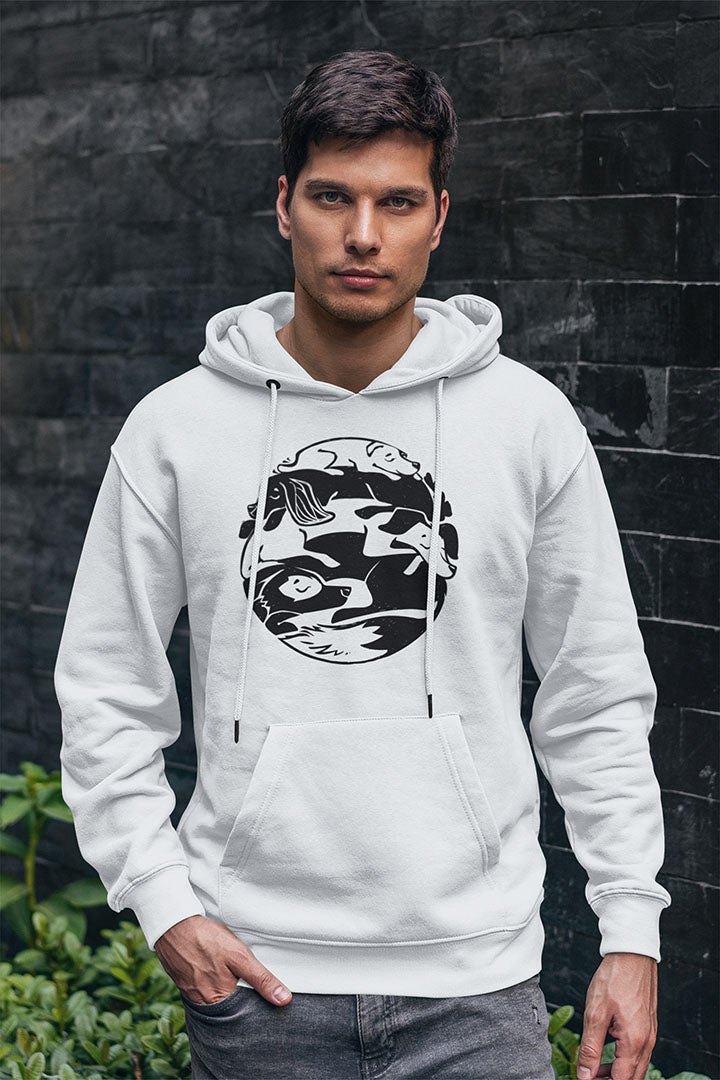 Dog Pile Men's Hooded Sweatshirt