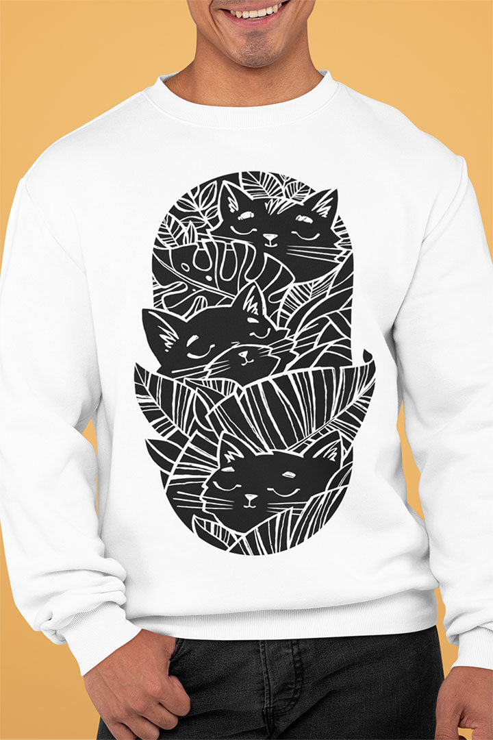 Jungle Cats Men's Heavy Blend Crewneck Sweatshirt