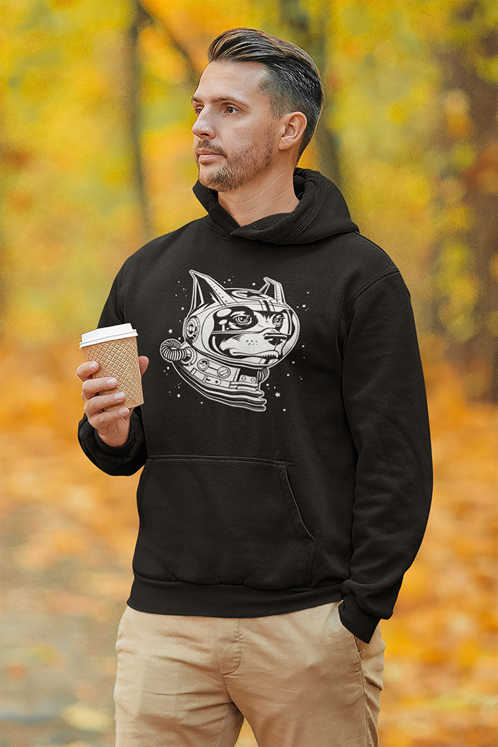 Space Dog Men's Hooded Sweatshirt