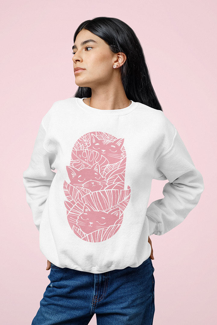 Jungle Cats Women's Heavy Blend Crewneck Sweatshirt