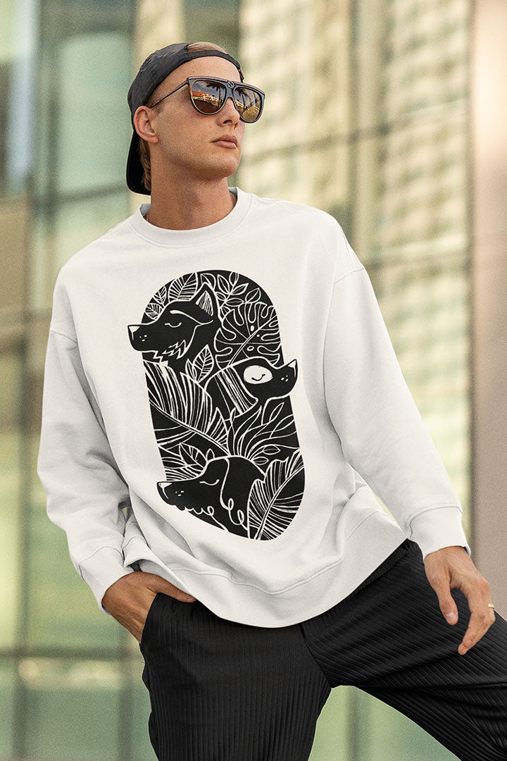 Jungle Dogs Men's Heavy Blend Crewneck Sweatshirt