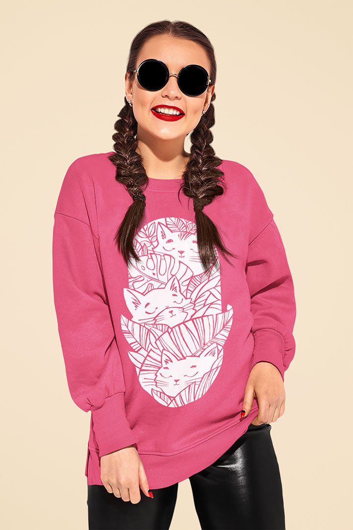 Jungle Cats Women's Heavy Blend Crewneck Sweatshirt