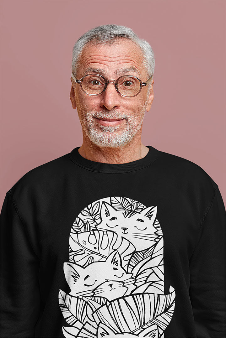 Jungle Cats Men's Heavy Blend Crewneck Sweatshirt