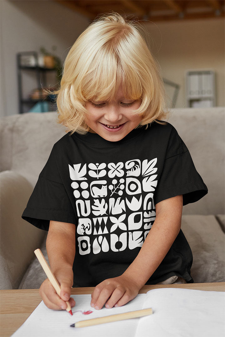 Cats and Birds Graphic Kids Heavy Cotton Graphic Tee