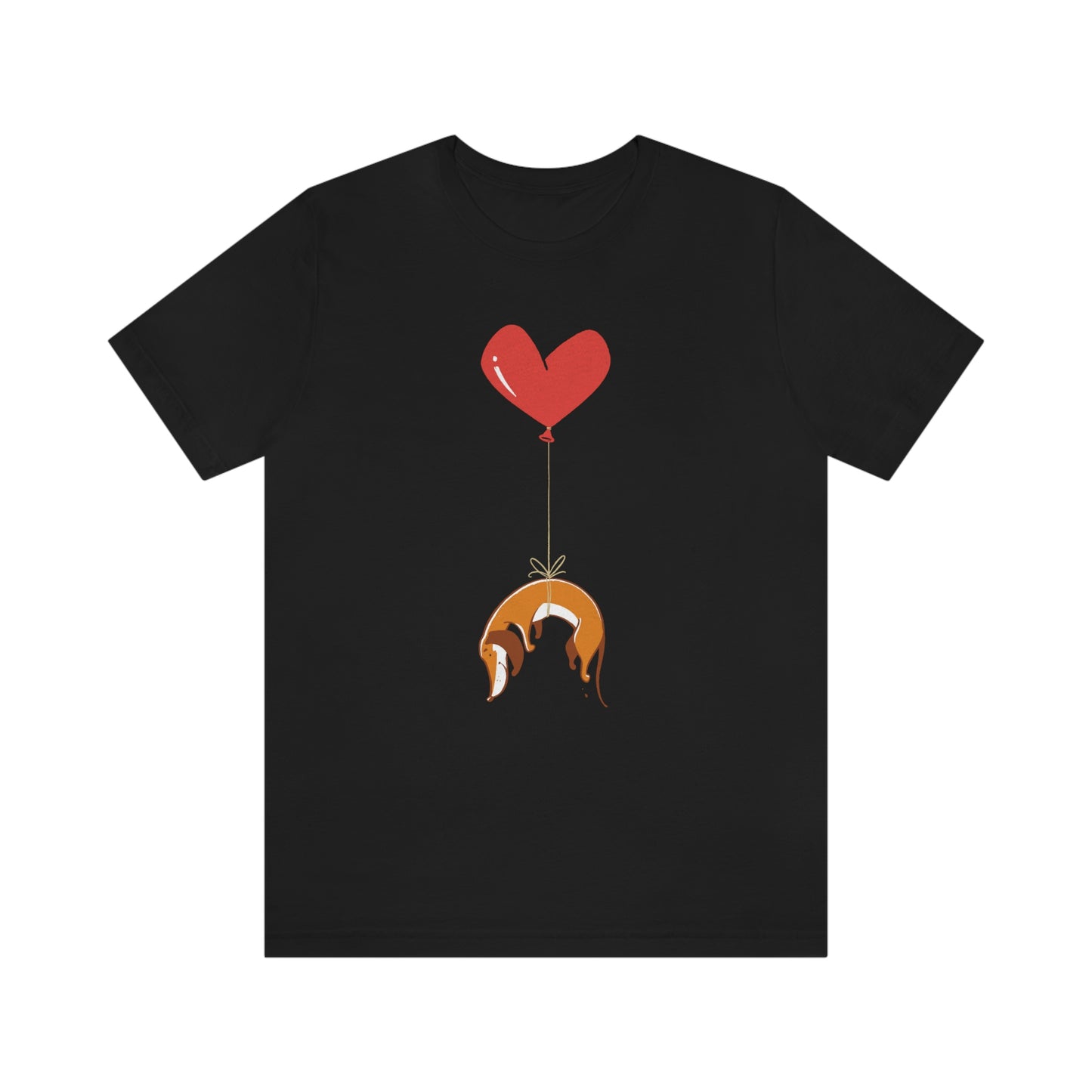 Wiener Dog on Heart Strings Women's Graphic Tee