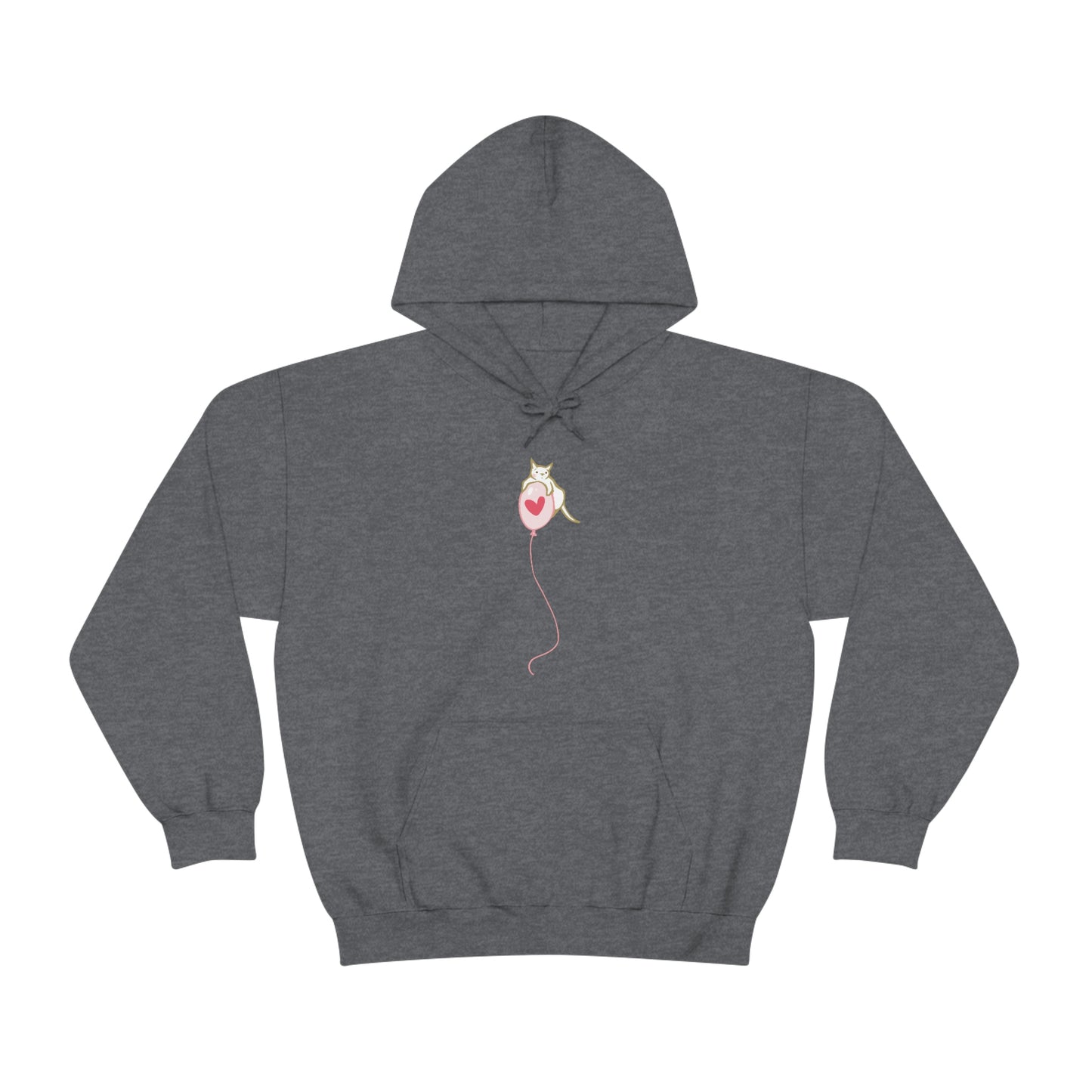 Cat on Heart Strings Women's Hooded Sweatshirt