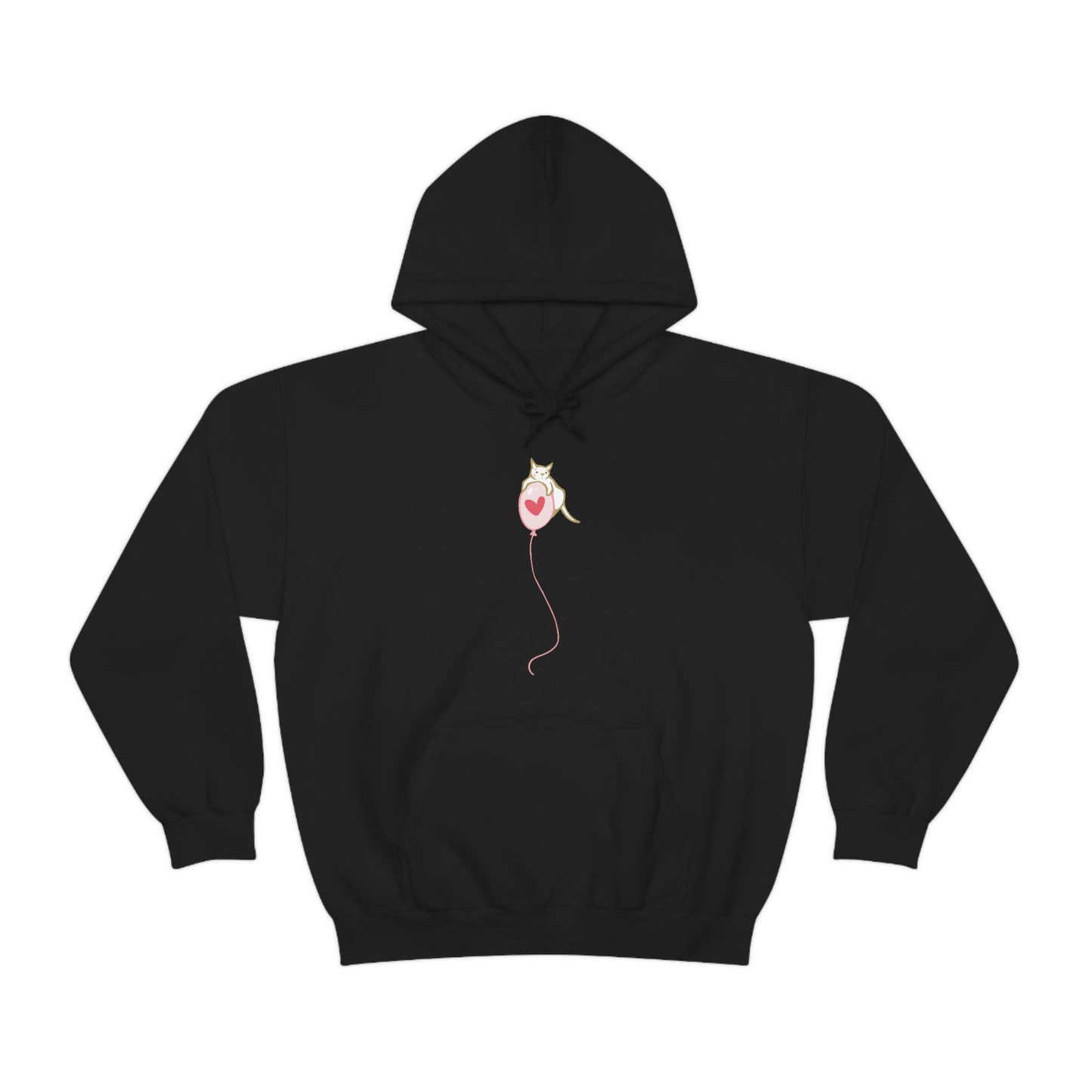 Cat on Heart Strings Women's Hooded Sweatshirt