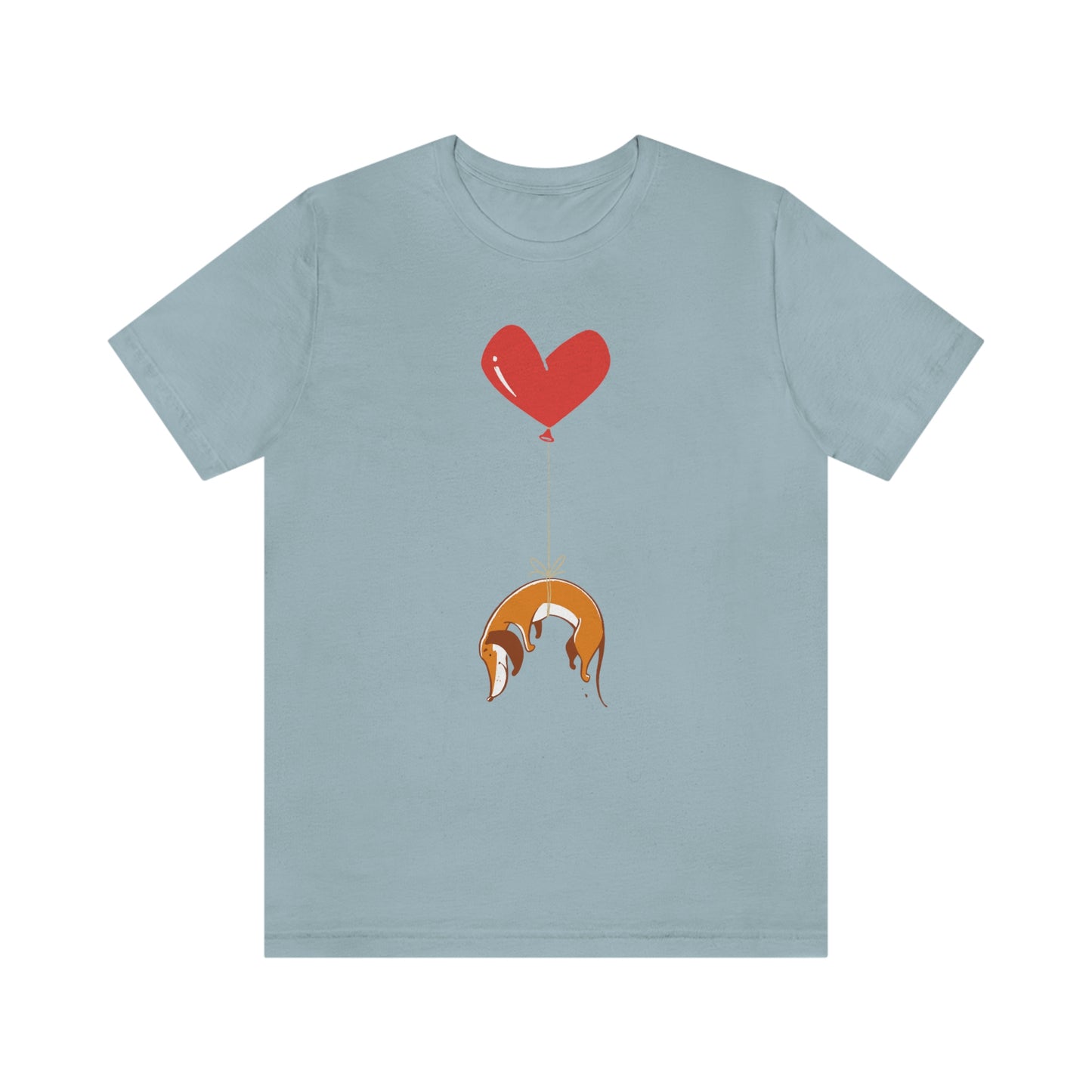 Wiener Dog on Heart Strings Women's Graphic Tee