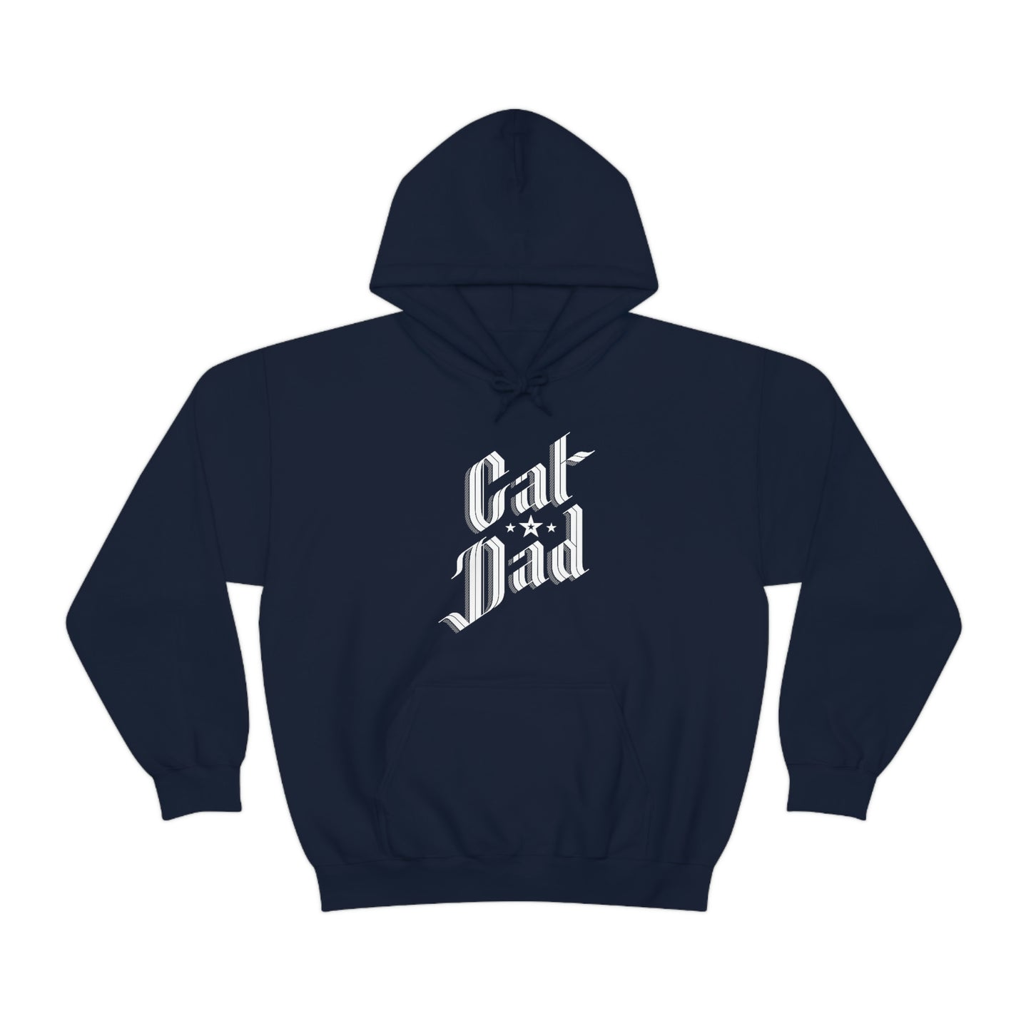 Sophisticated Cat Dad Men's Hooded Sweatshirt