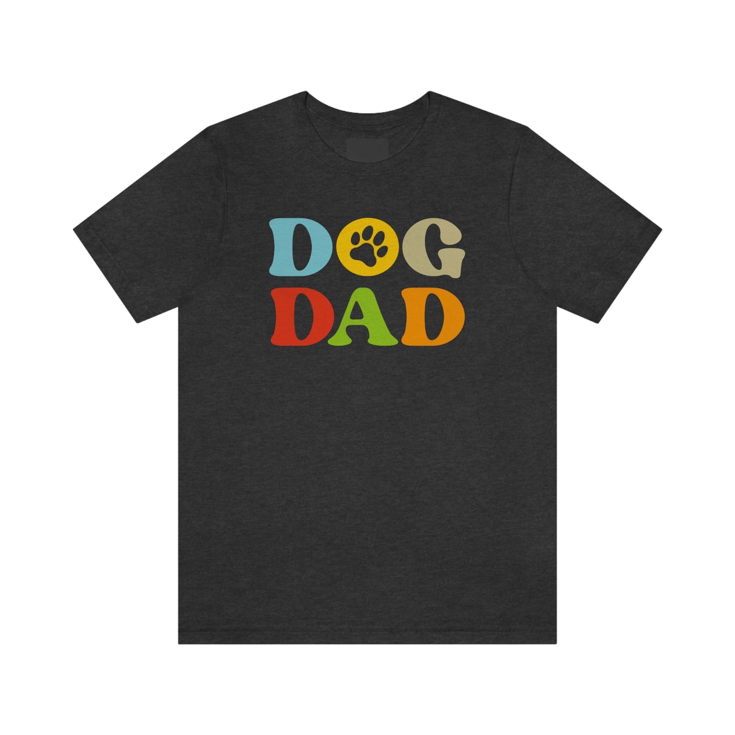 Colorful Dog Dad Graphic Tee