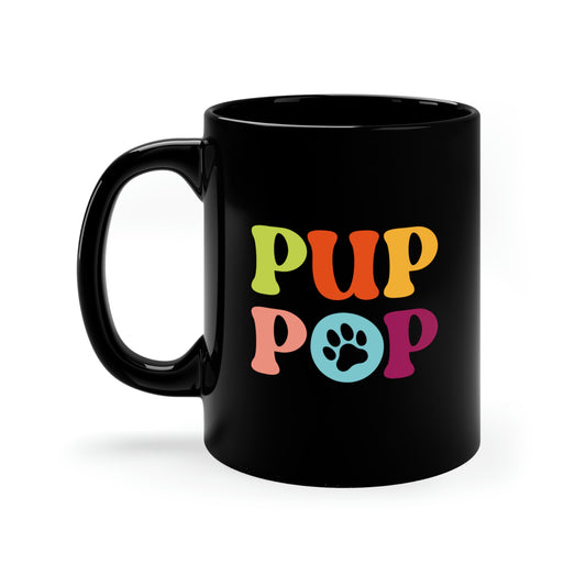 Pup Pop 11oz Black Mug