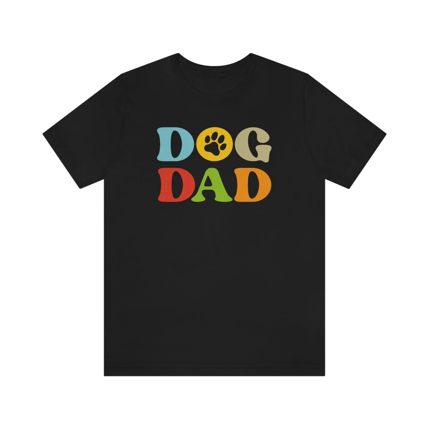 Colorful Dog Dad Men's Graphic Tee
