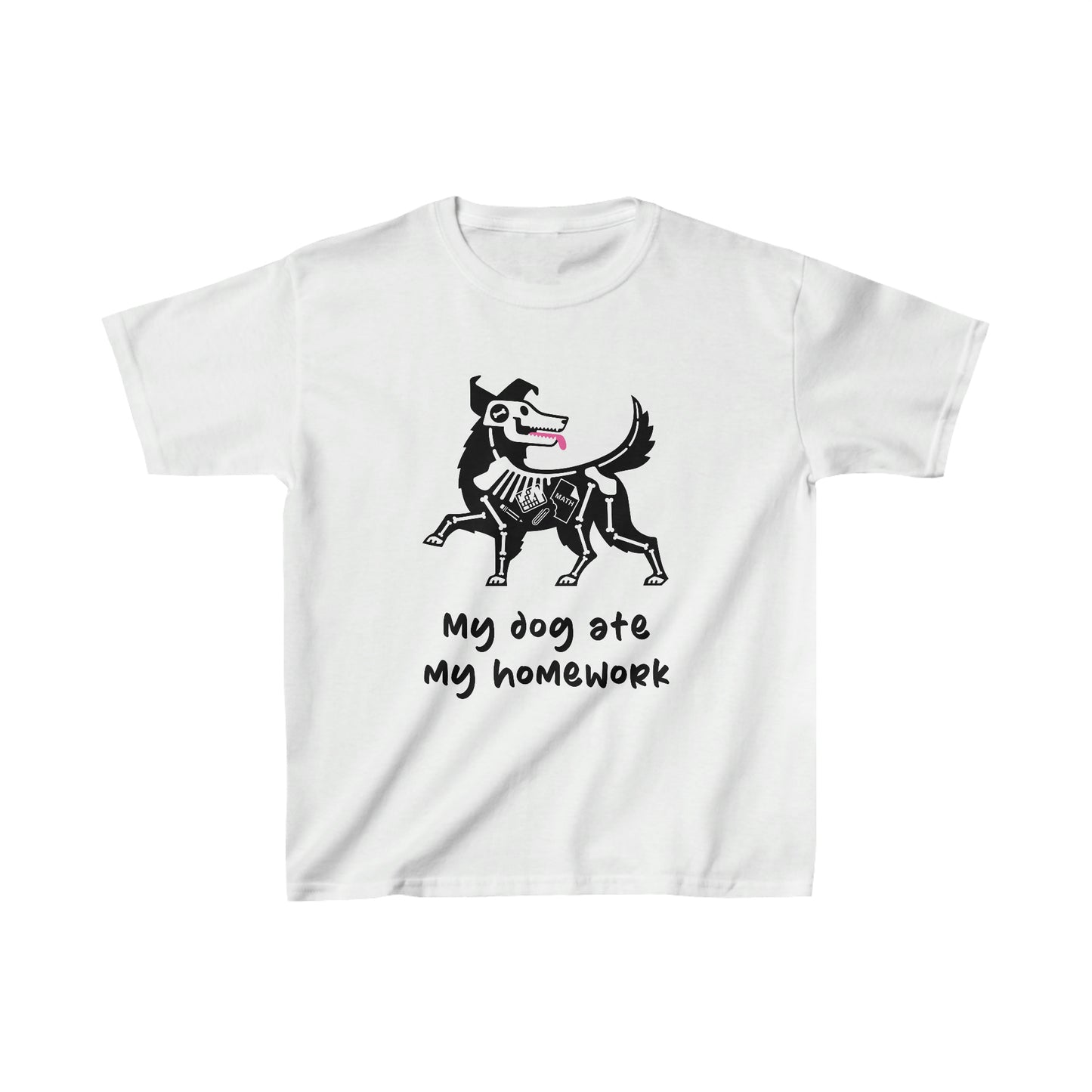 Oops! My Dog Ate My Homework Kids' Graphic Tee