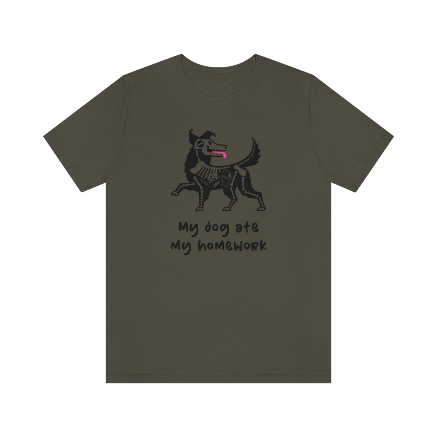Dog Ate My Homework Men's Graphic Tee