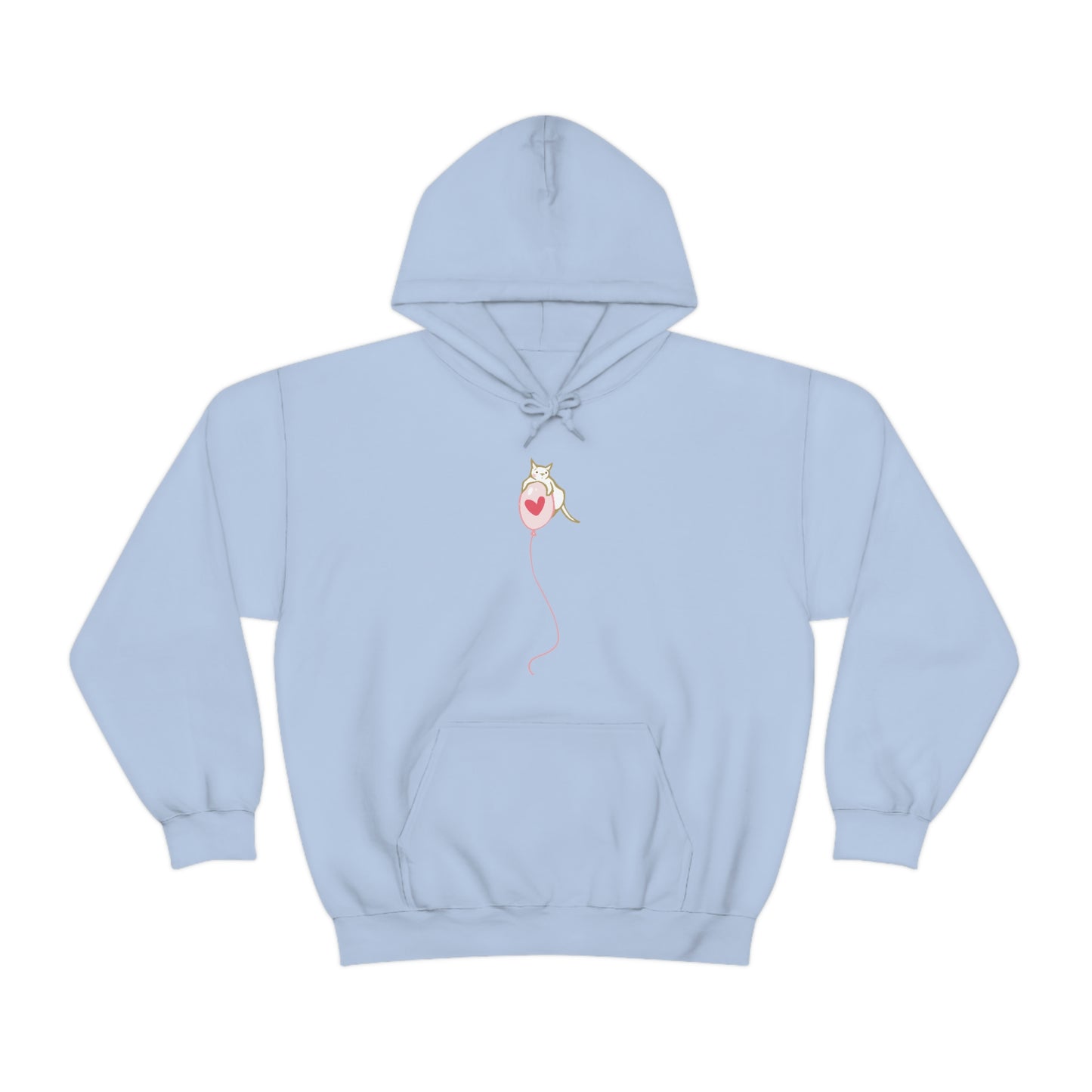 Cat on Heart Strings Women's Hooded Sweatshirt