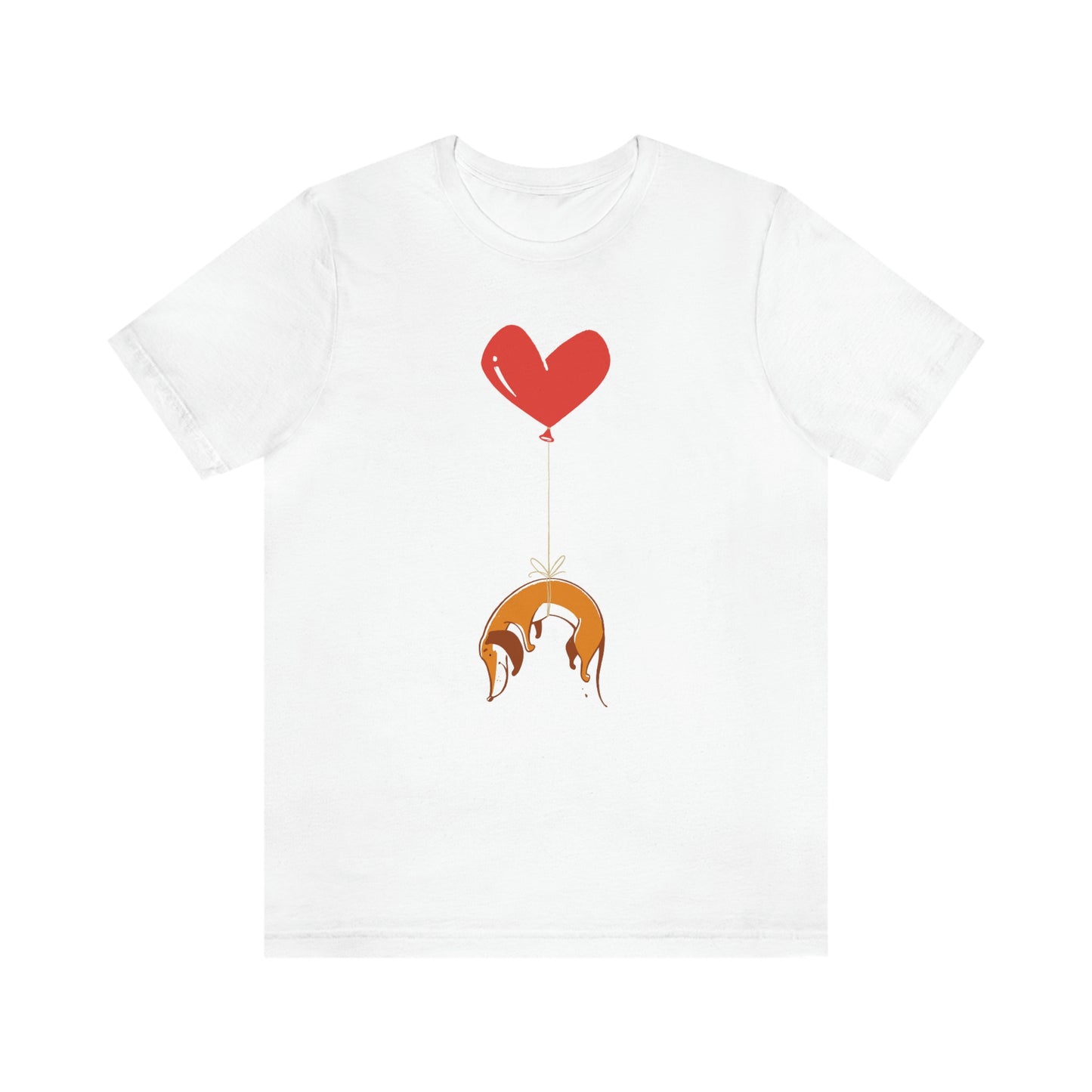 Wiener Dog on Heart Strings Women's Graphic Tee
