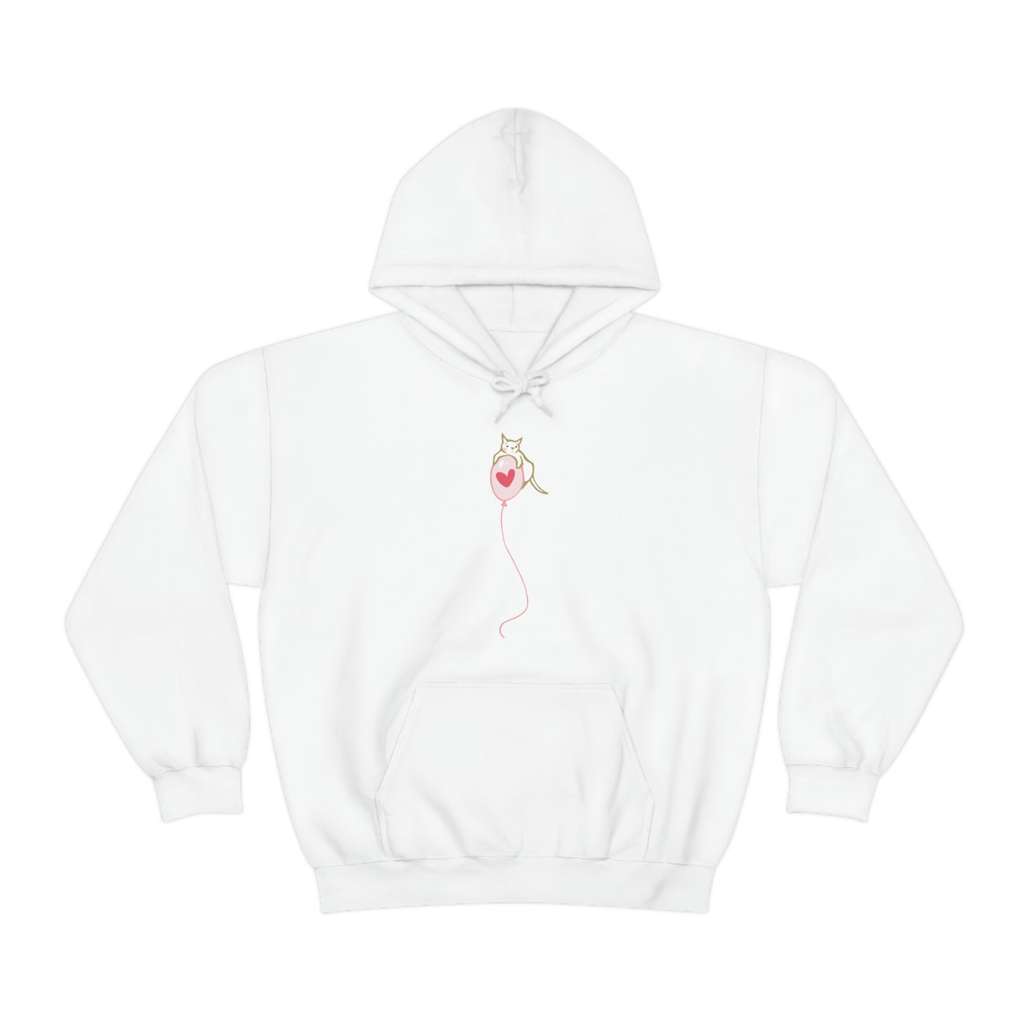 Cat on Heart Strings Women's Hooded Sweatshirt