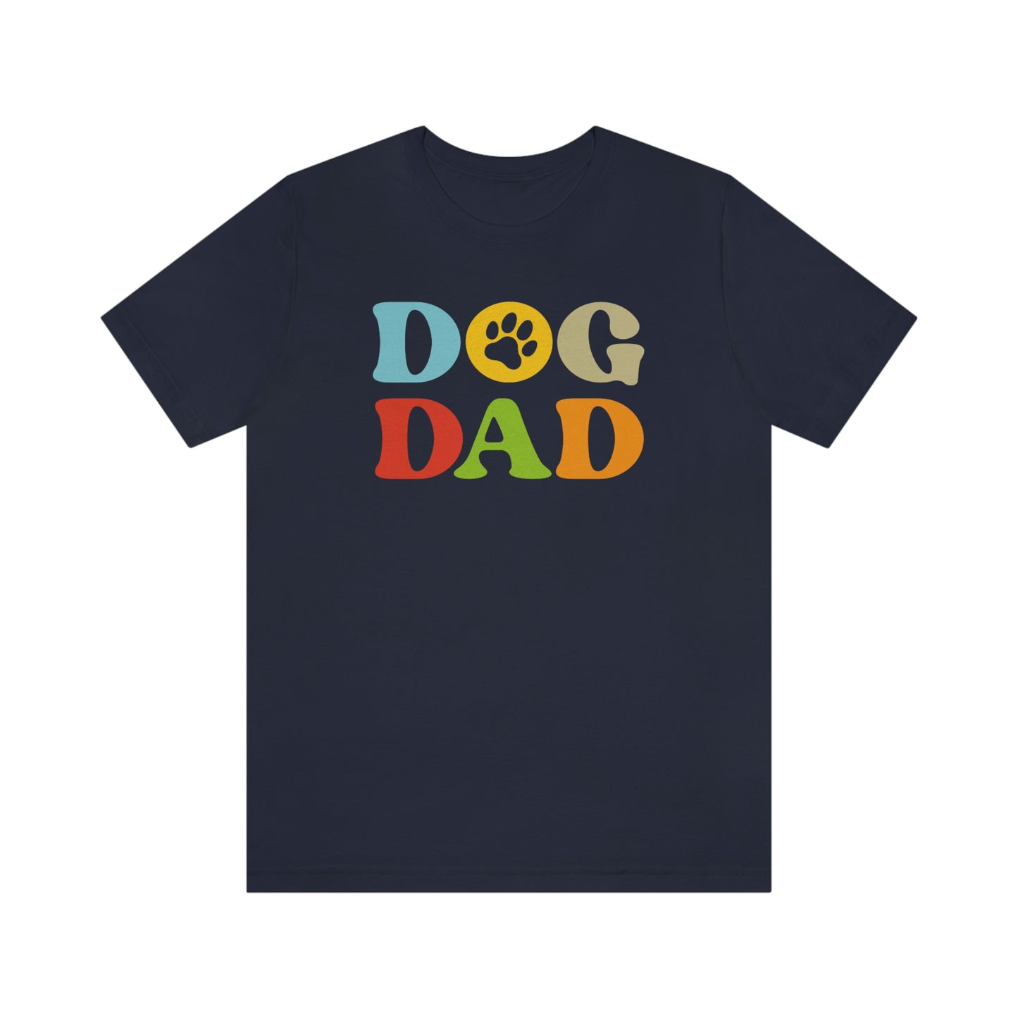 Colorful Dog Dad Men's Graphic Tee