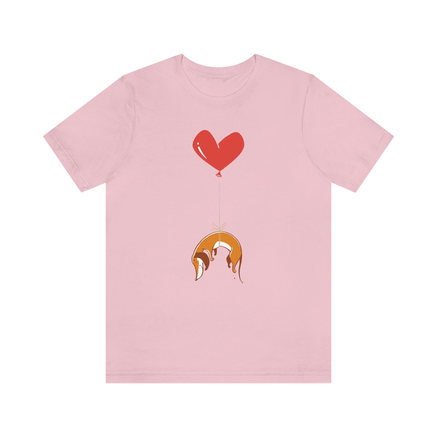 Wiener Dog on Heart Strings Women's Graphic Tee
