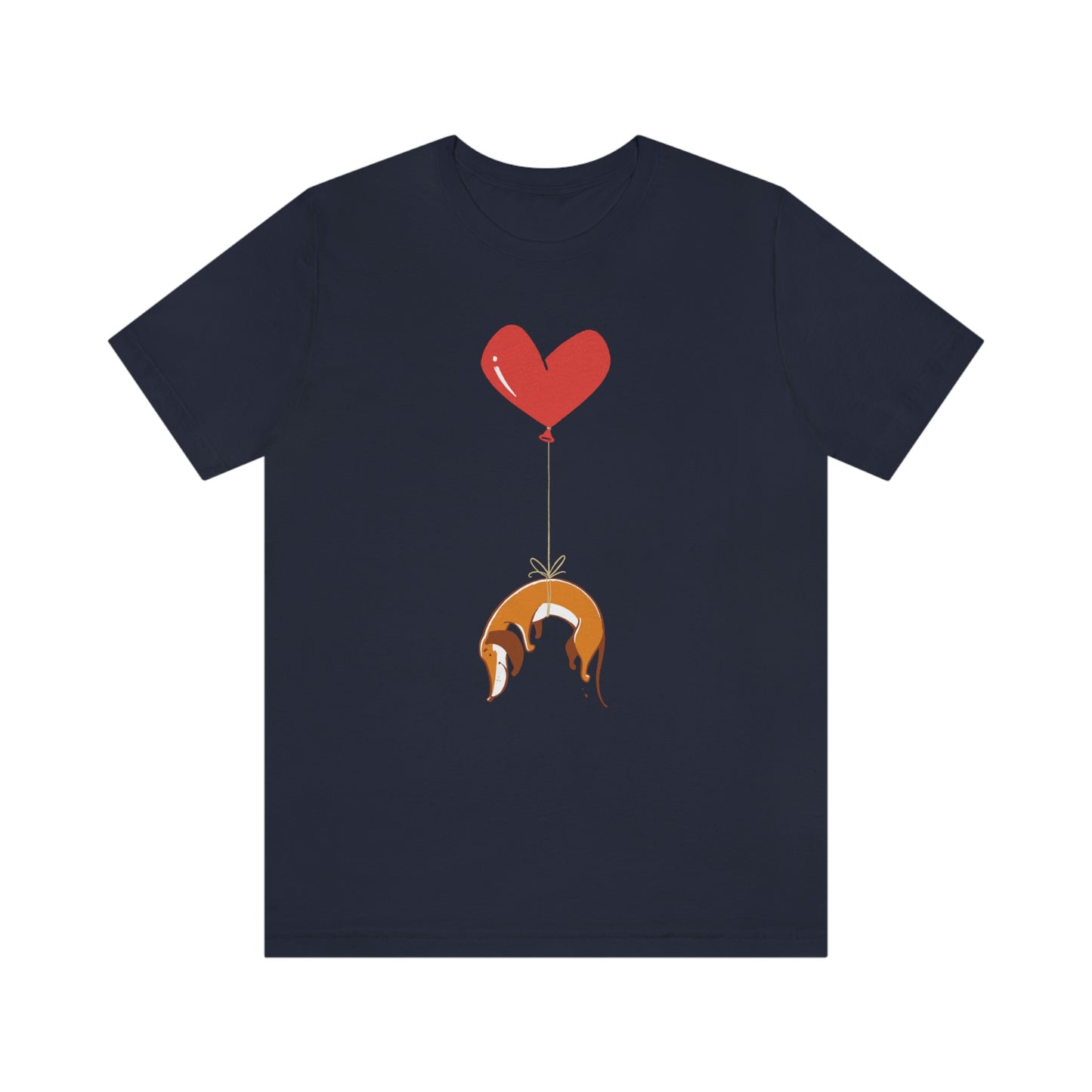 Wiener Dog on Heart Strings Women's Graphic Tee