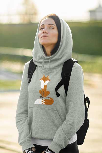 Sitting Fox Women's Hooded Sweatshirt