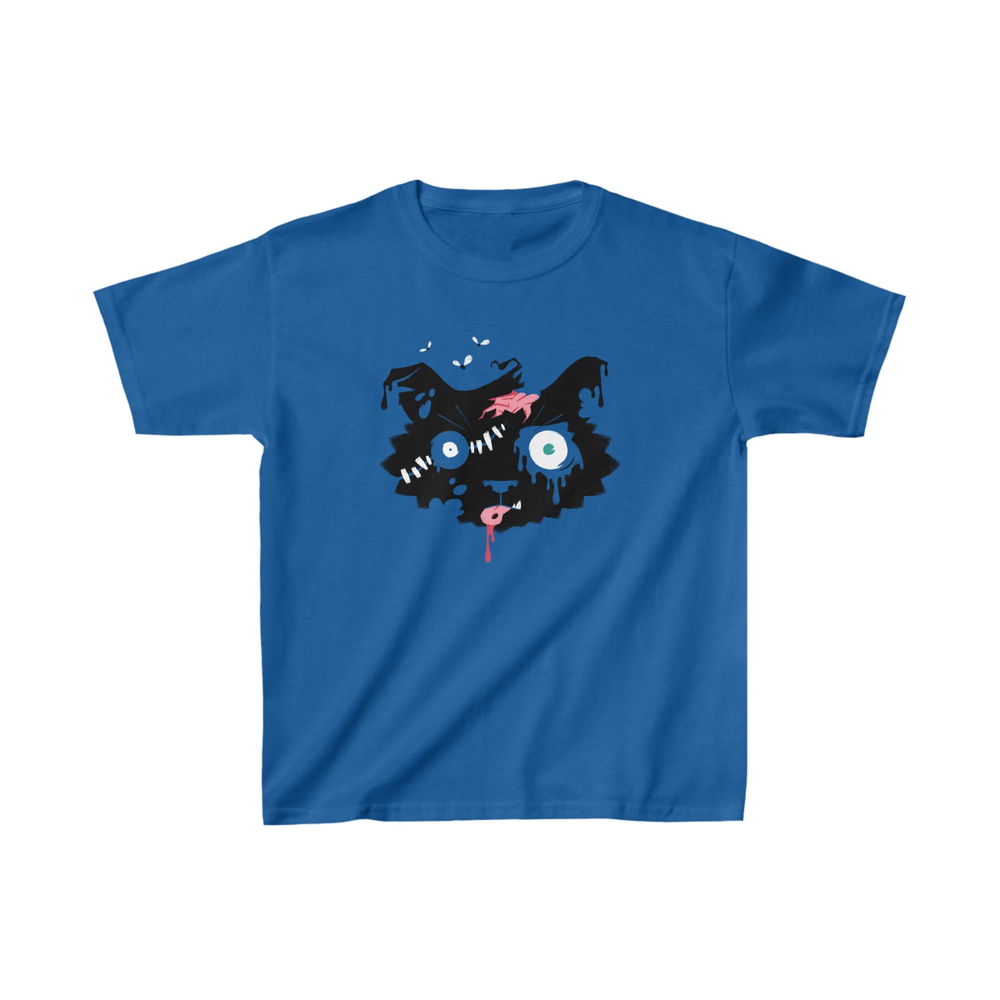 Zombie Cat Kid's Heavy Cotton Tee