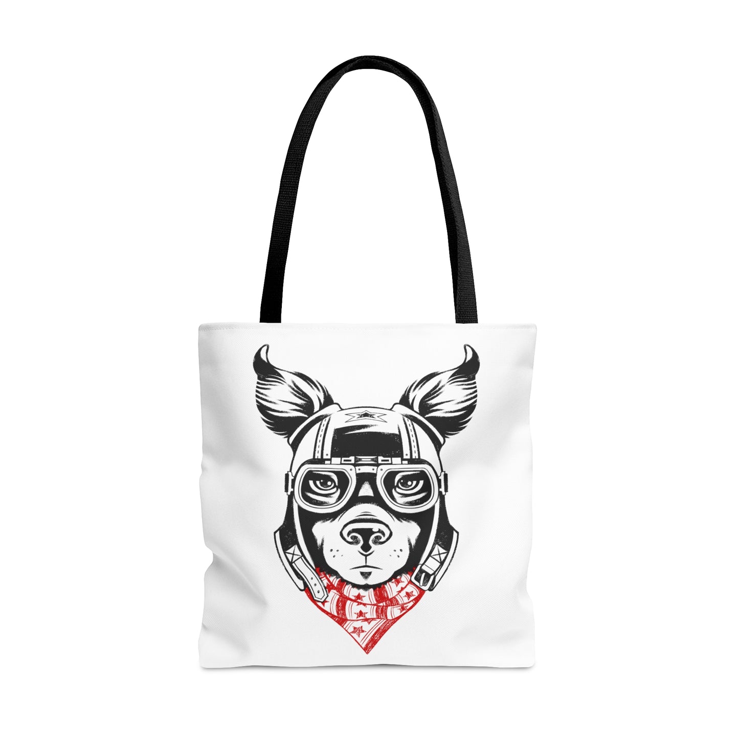 Motorcycle Dog Tote Bag