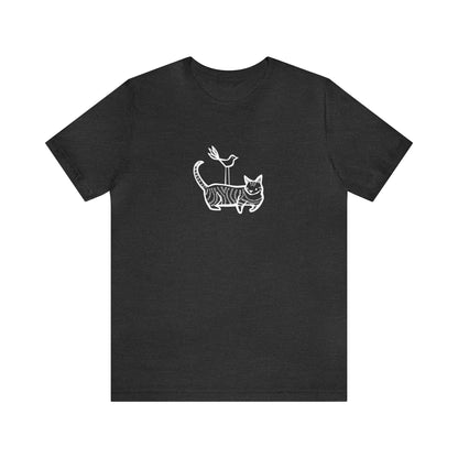 Cat & Bird Friends Women's Graphic Tee