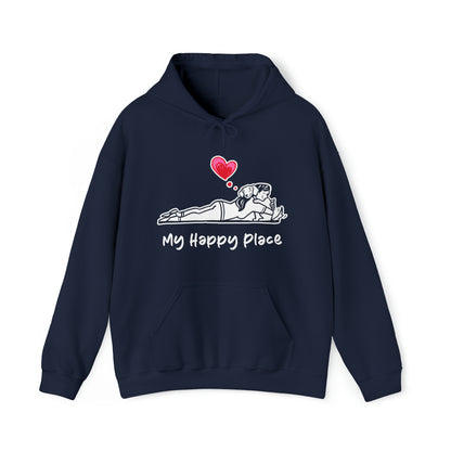 My Happy Place Dog Women's Hooded Sweatshirt